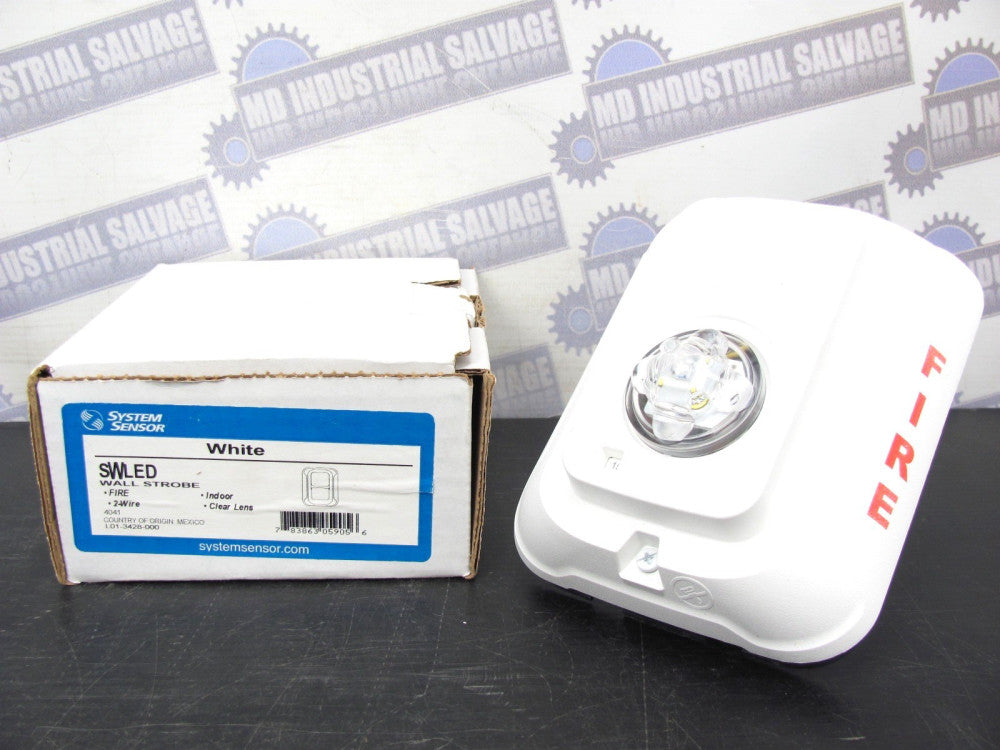SYSTEM SENSOR - SWLED - WALL STROBE - FIRE, 2-WIRE, 24VDC, INDOOR - (NEW in BOX)