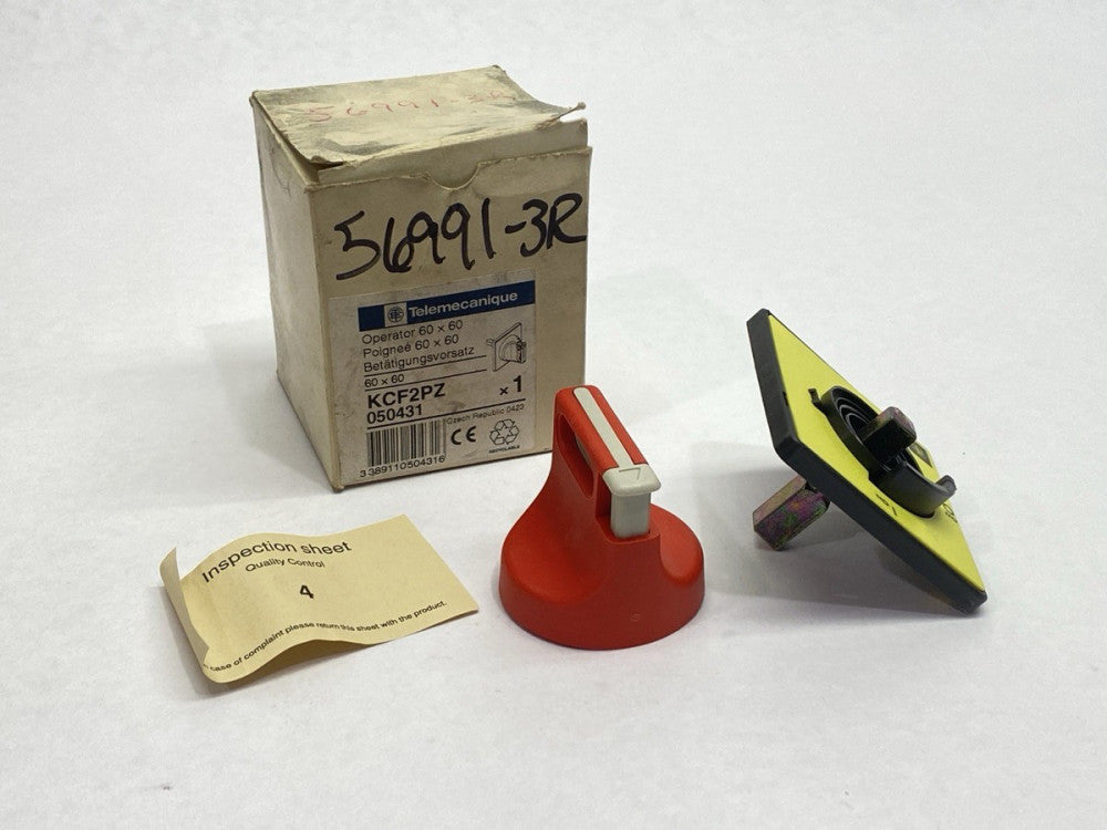 Telemecanique KCF2PZ Operator Handle Red/Yellow 60 x 60mm