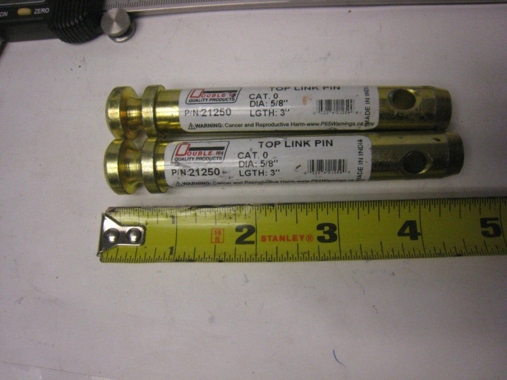 2 yes 2 -DOUBLE HH MFG Top Link Pin 5/8" X 3" 21250 P776