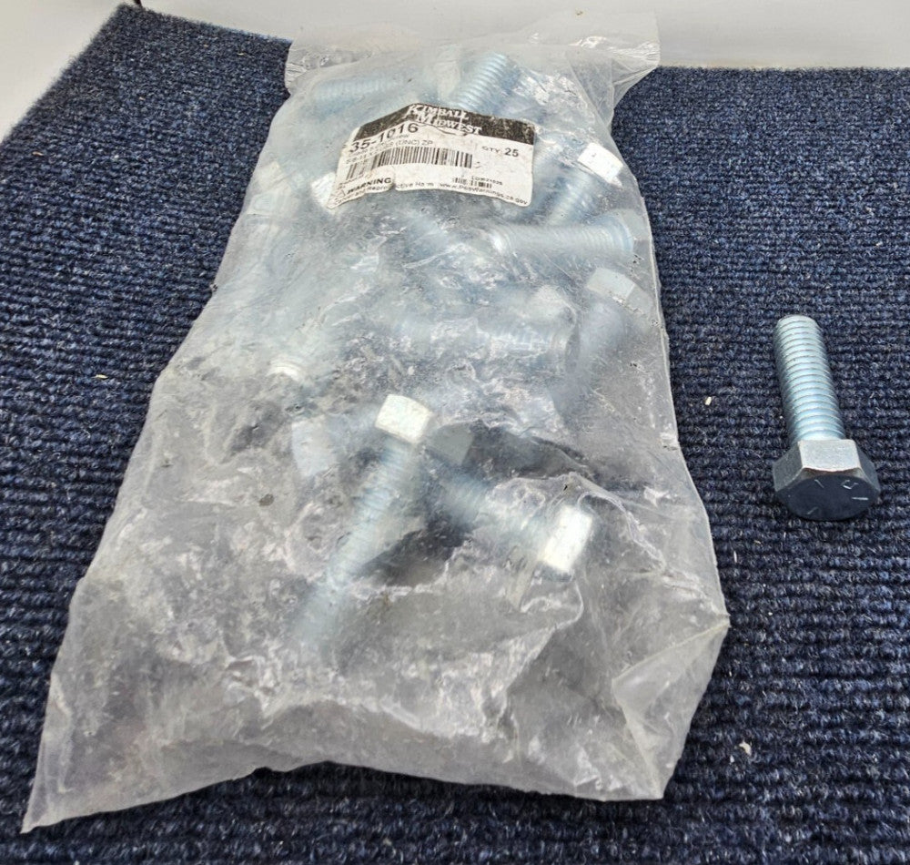 (QTY 25) Kimball Midwest 35-1016 Cap Screw Head USS GR 5 5/8"-11 x 2