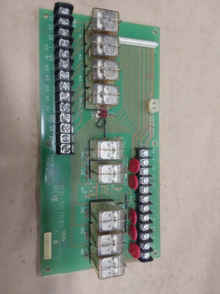 YORK  031-00769C 002 REV C RELAY CIRCUIT BOARD 031-00769C