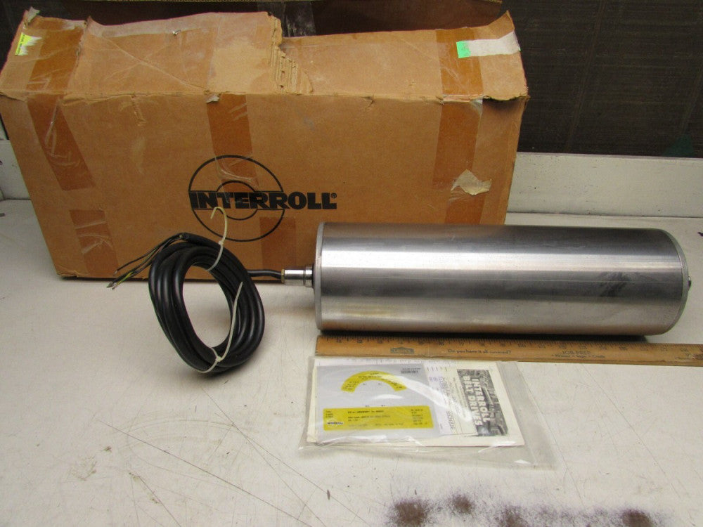 INTERROLL 138E ,DRUM MOTOR, .75 HP, 158 FPM, 460 V, 60 Hz, 3 Ph, 16", NEW IN BOX