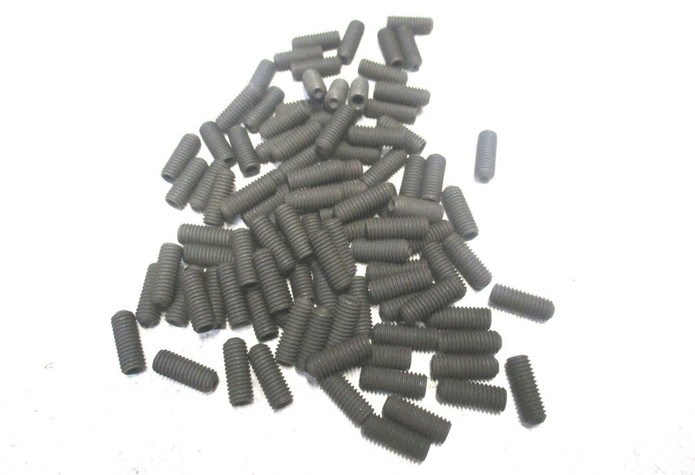 Brighton (101281) #10-32 UNF 1/2" OAL 3/32" Hex Cup Point Set Screw - Lot of 100