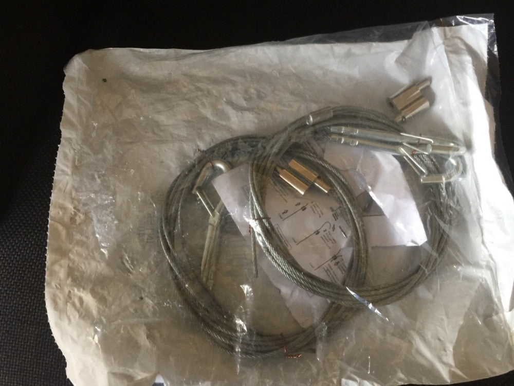 Columbia Lighting 3/32" Galvanized Y Loop Cable w/ Snap Hooks 93012614 KL100 NEW