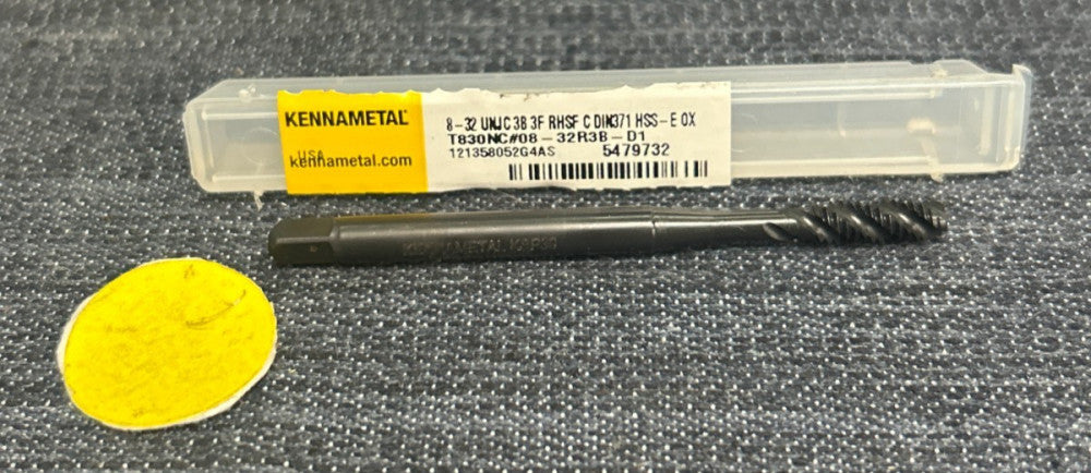 KENNAMETAL SPIRAL FLUTE TAP  5479732  3 FLUTE  #8-32 UNJC