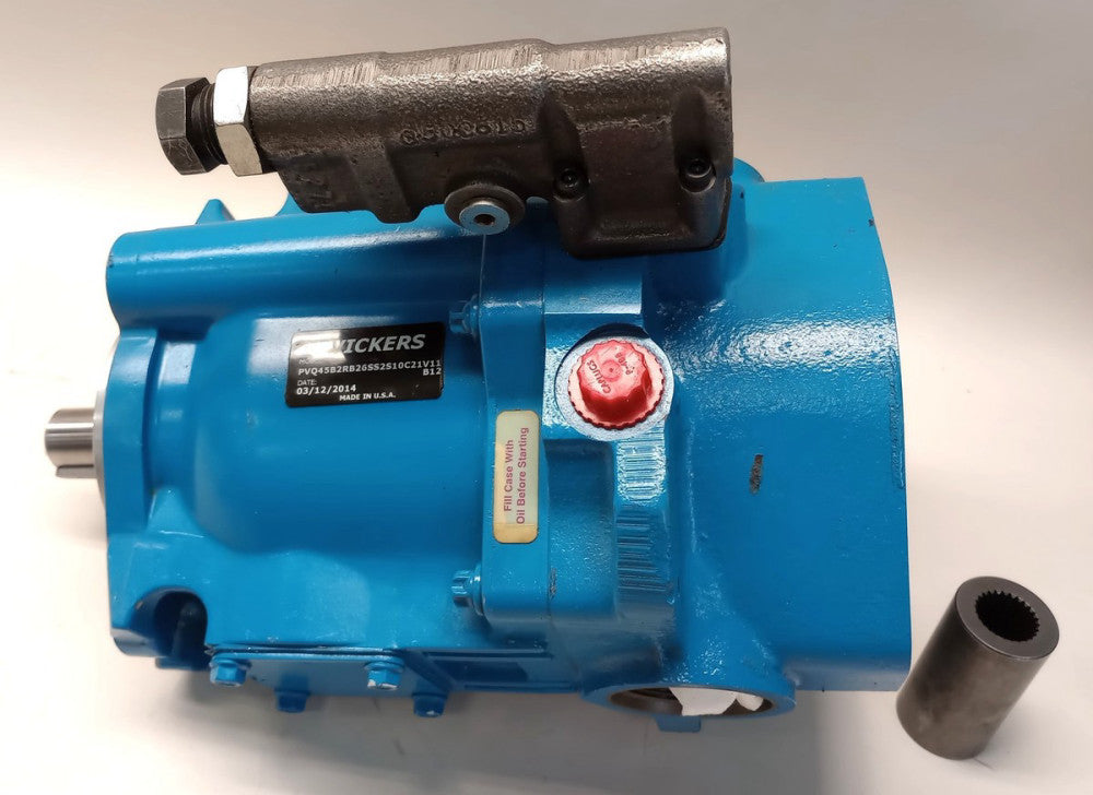 Vickers PVQ45B2RB26SS2S10C21V11B12 Used Hydraulic Pump 1" Keyed Shaft