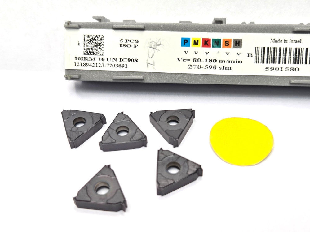 ISCAR*16IRM 16 UN IC908 *LAYDOWN THREADING INSERT****LOT OF 5