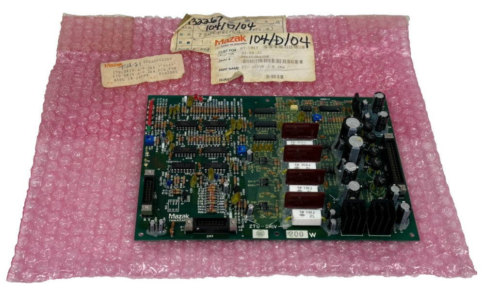 NEW MAZAK ZTU-DRIV-4 CNC LOGIC BOARD ZTU-DRIV-4-0.2KW