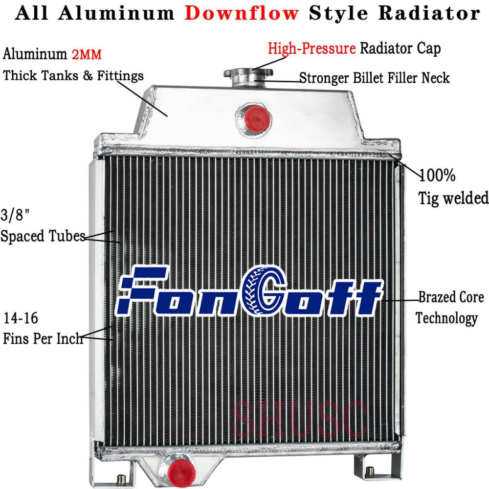 AT20797 Aluminum Radiator FOR John Deere JD300/JD301 820 920 1020 1120 Tractor