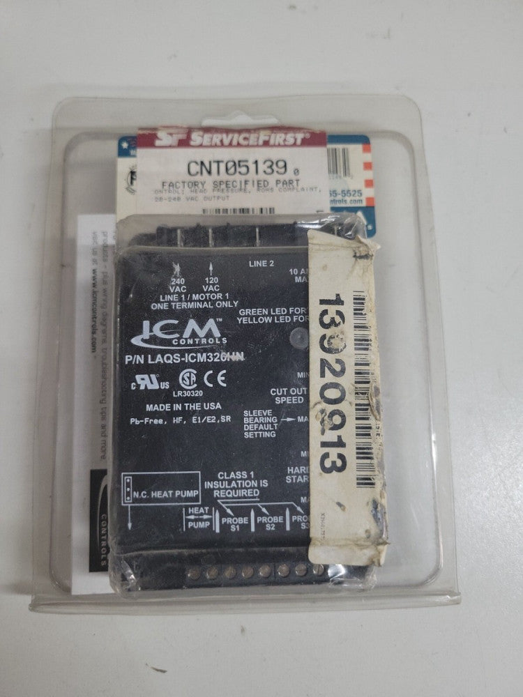 1 PC- ICM CNT05139 CONTROL HEAD PRESSURE, 120-240 VAC OUTPUT NEW OLD STOCK