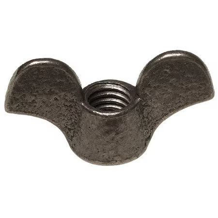 Zoro Select 0-Ii-700Hs7- Wing Nut, 5/8"-11, Steel, Black Oxide, 1.188 In Ht,
