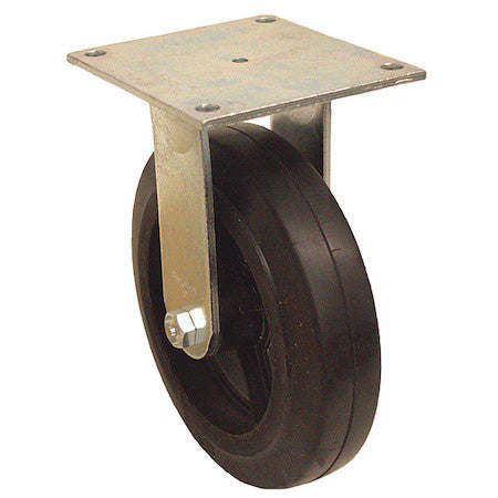 Zoro Select P21r-Ry080r-15 Plate Caster,600 Lb. Ld Rating,Roller