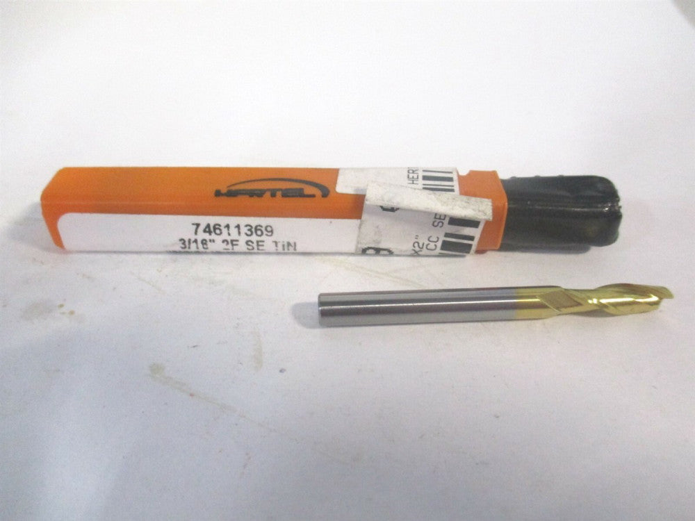 (750342) 3/16" x 5/8" x 3/16" x 2" OAL Solid Carbide 2 Flute Square End Mill 