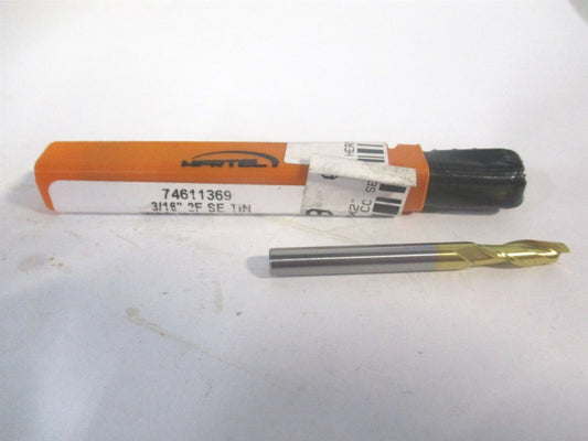 (750342) 3/16" x 5/8" x 3/16" x 2" OAL Solid Carbide 2 Flute Square End Mill 