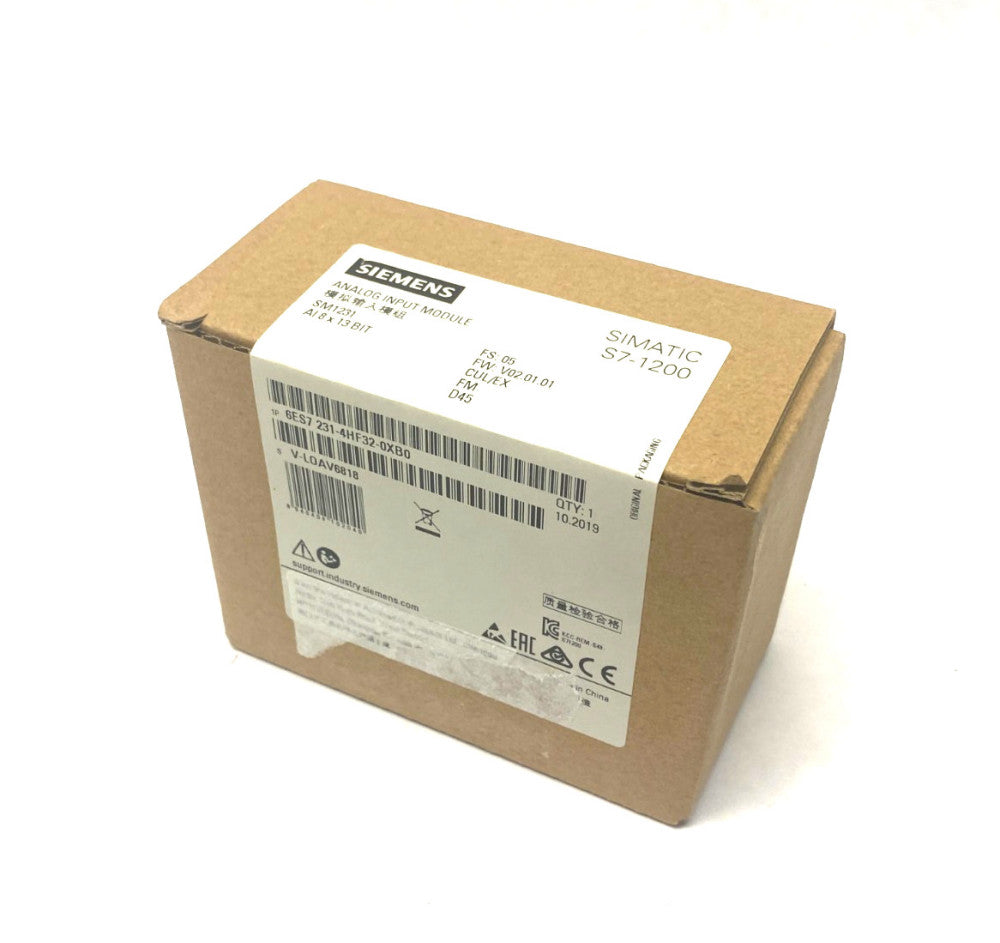 Siemens 6ES7 231-4HF32-0XB0 SIMATIC S7-1200 Analog Input Module SM1231 8x13 Bit