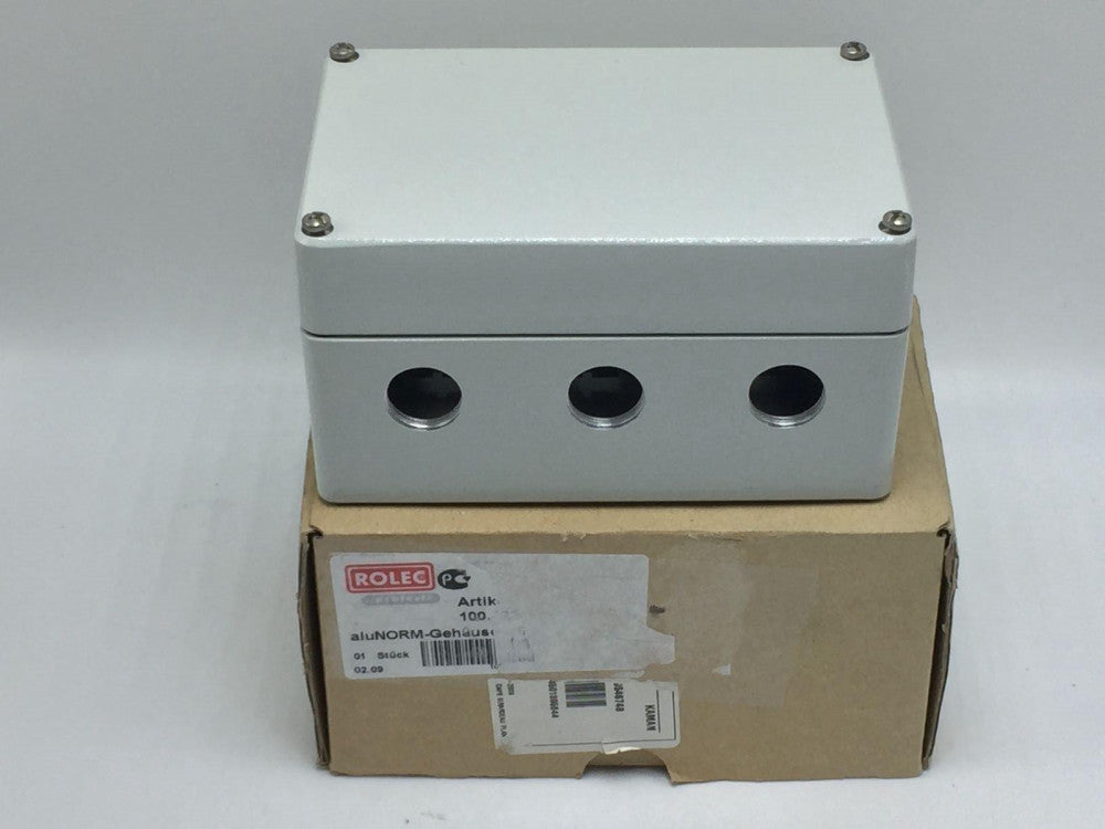 NEW ROLEC 100.102.035 NEW ALUNORM AS 102 ENCLOSURE 150MM X 100MM X 80MM 