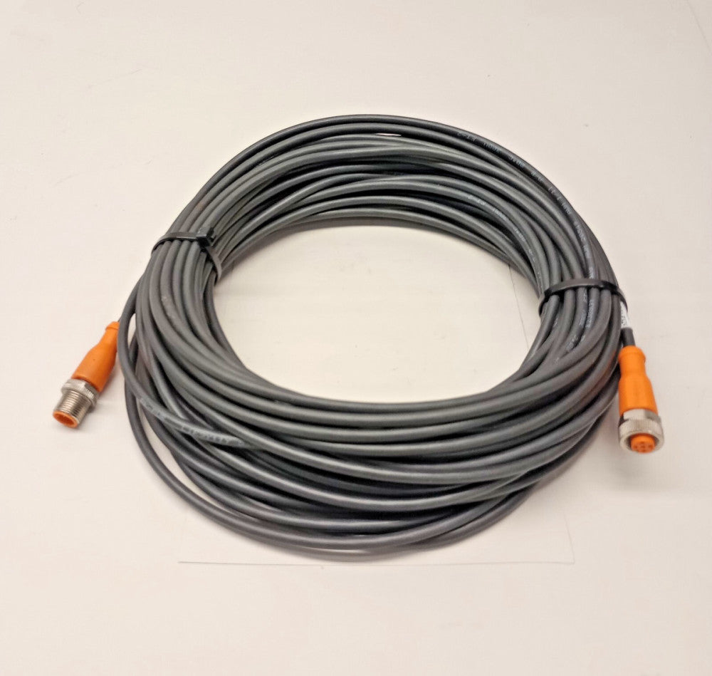 IFM Efector EVC201 Used Connection Cable Male to Female M12 Connectors 20m PUR