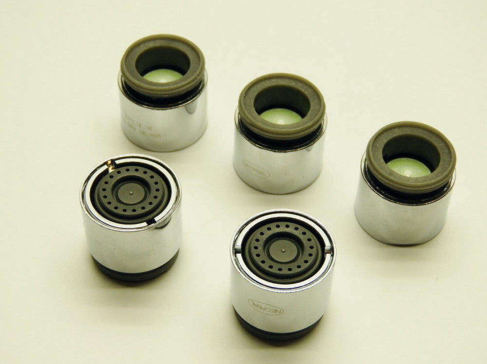 LOT of 5 Neoperl 0.5 GPM Dual Thread Faucet Aerator TAMPER PROOF A112.18.1M