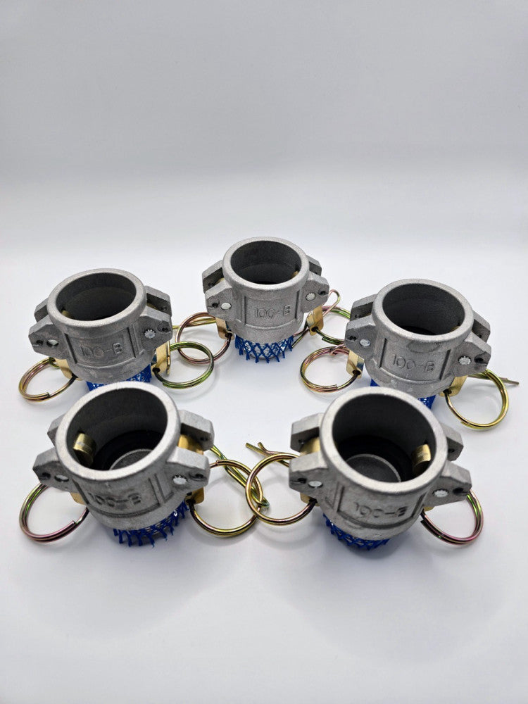Set of 5 - 1" Camlock Type B- Female Cam x Male NPT Aluminum