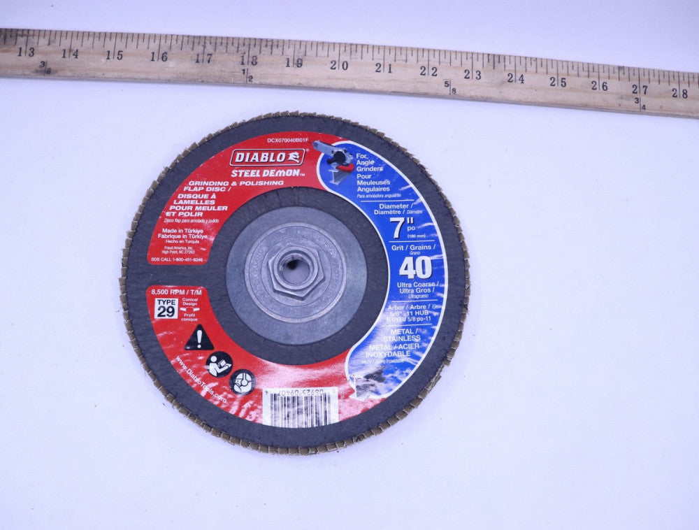 Diablo Demon Flap Disc Steel 40 Grit 7" DCX070040B01F