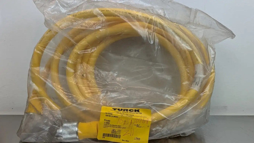 Turck RSM RKM 126-5M/S3059 Industrial Sensor Cable U-38555 1-1/8" 12-Pin Straigh