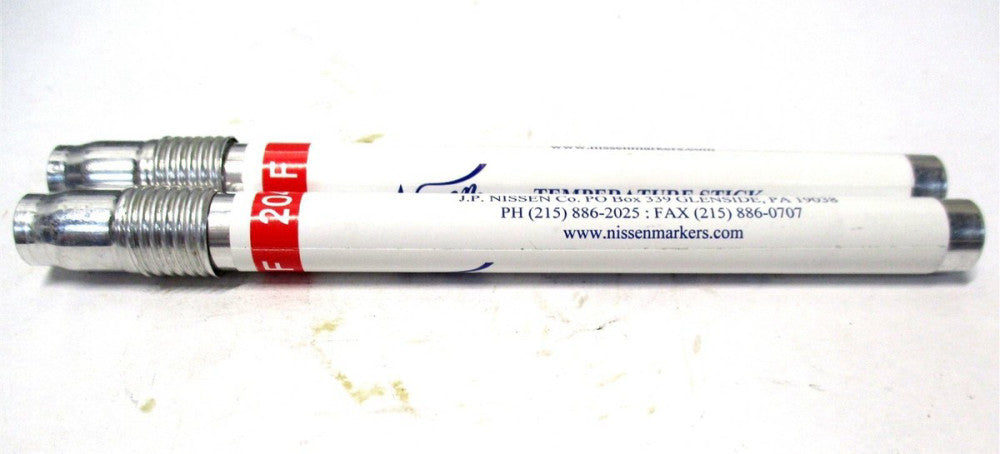 Nissen 400°F / 204°C Industrial Strength Temperature Indicating Stick - 2 QTY