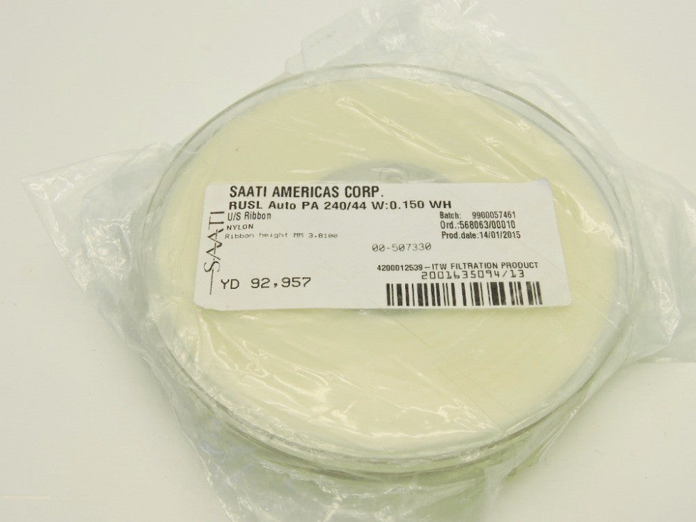 2-Rolls SAATI AMERICAS Ribbon Nylon Height 3,8100mm 00-507330 ITW Filtration