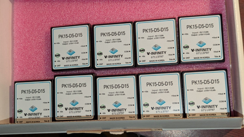 (1) Bel PK15-D5-D15 Isolated DC  Converter 2 Out: 15V 400mA 4.5V - 7.2V In NOS