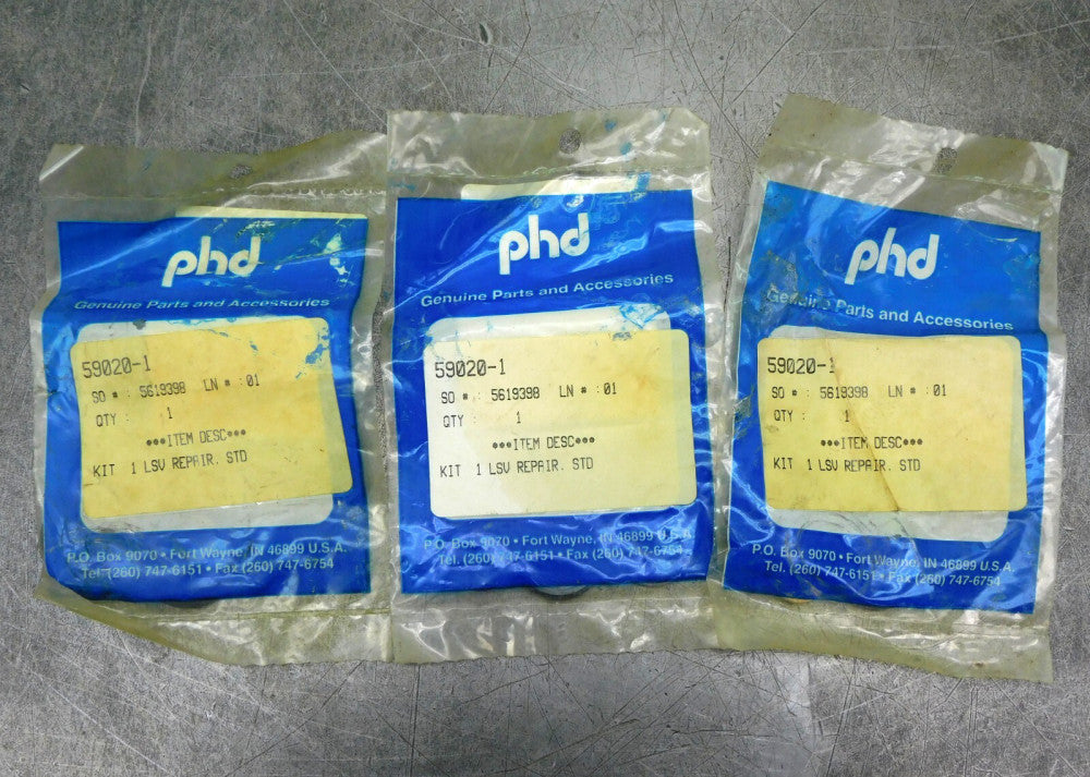 PHD Seal Kit 59020-1 LSV Repair Kit 5619398 Lot of Three (3)