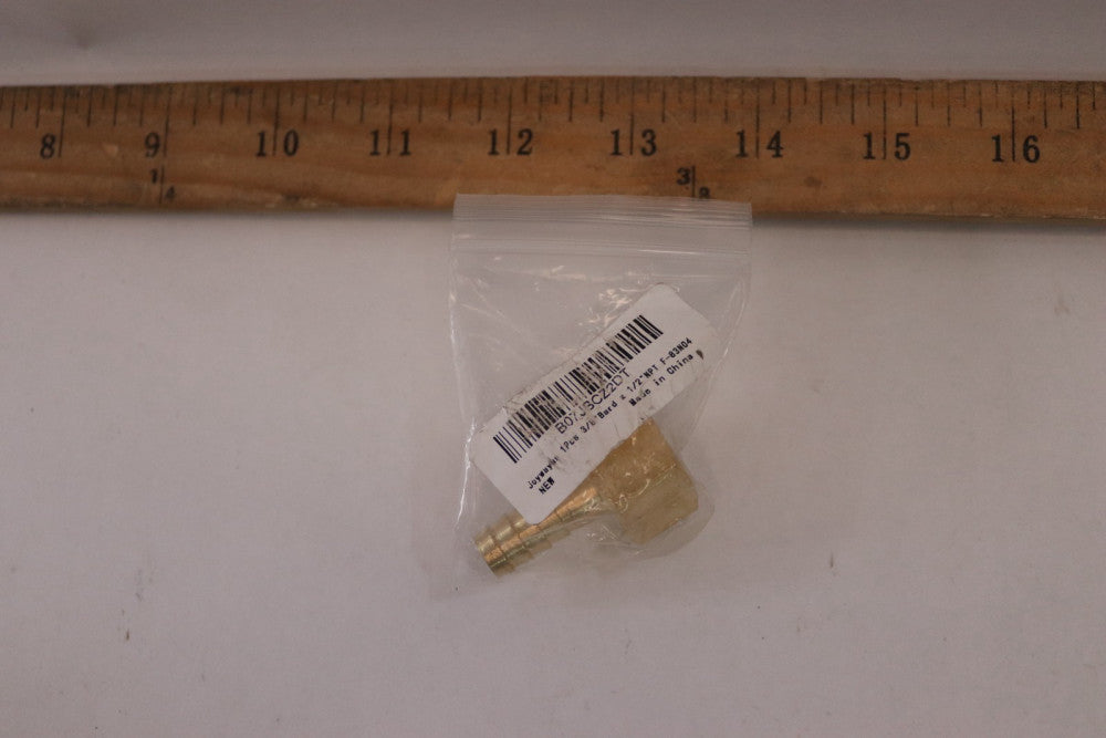 Joywayus Straight Pipe Fitting Adapter Brass 3/8" Hose ID x 1/2" NPT Female