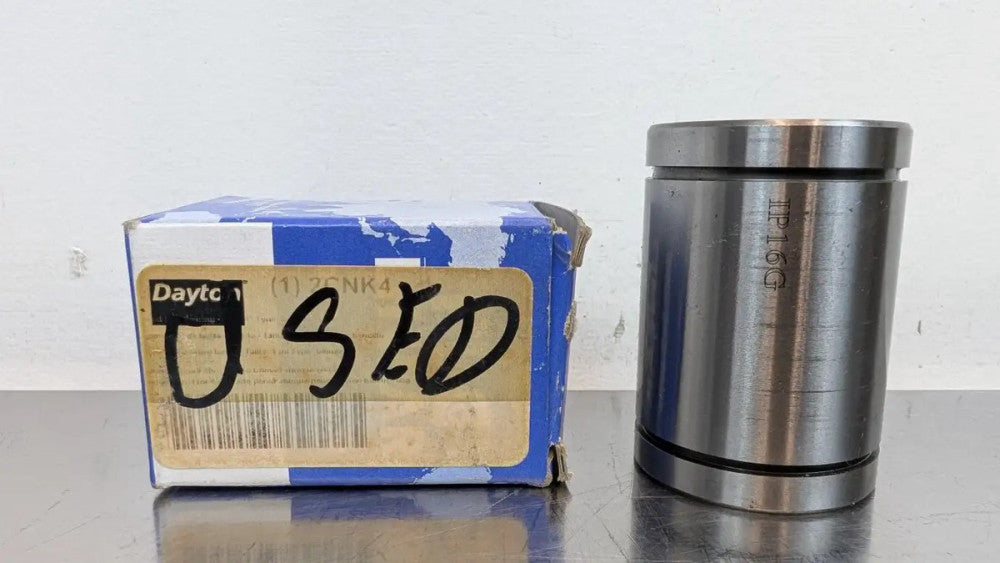 Dayton 2CNK4 Ball Bushing Bearing 1" ID 1-5/8" OD x 2-1/4" Long PBC Linear
