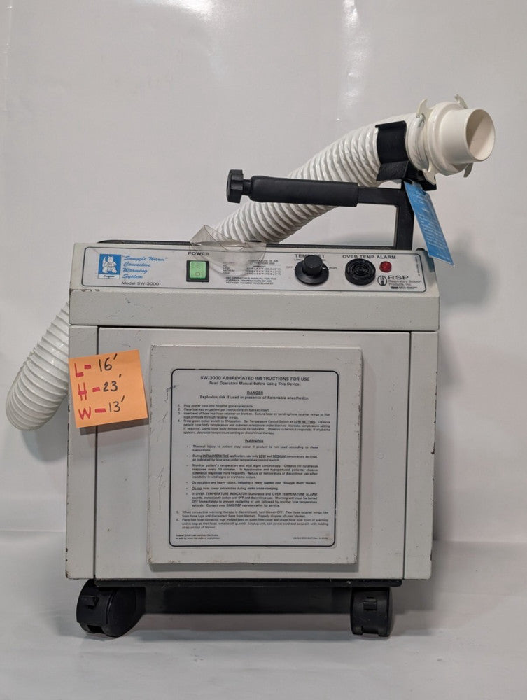 Respiratory Support Products SW-3000 "Snuggle Warm" Convective Warming System