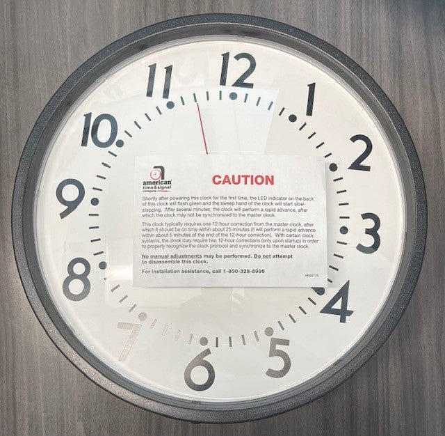 AMERICAN TIME AND SIGNAL U54BAAA304 12" THE ALLSYNC PLUS SURFACE MOUNT CLOCK
