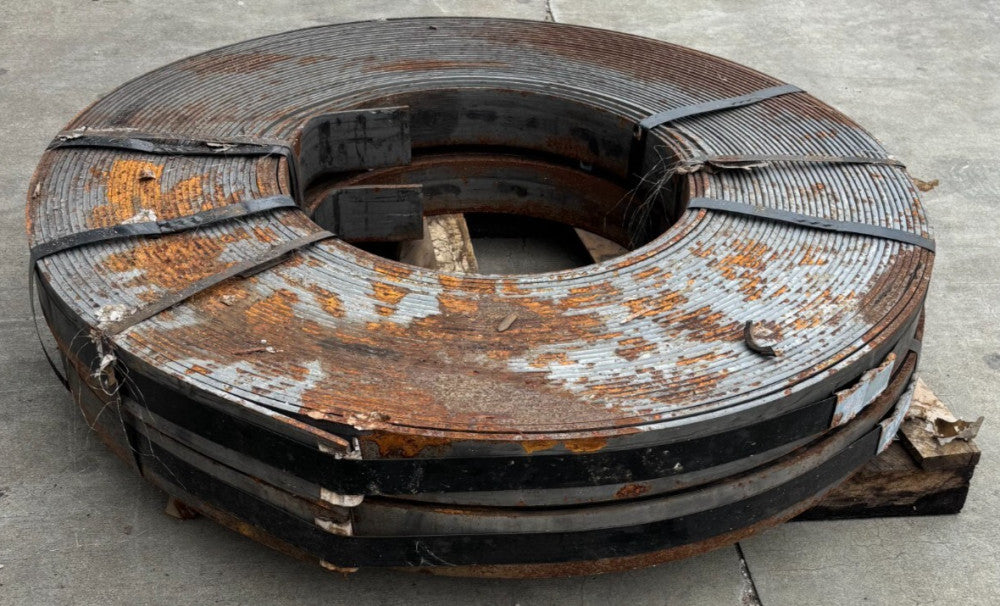HOT ROLLED COILED STEEL GRADE ASTM A36 NOM. THICKNESS 3/8IN WIDTH 4" SET OF 2