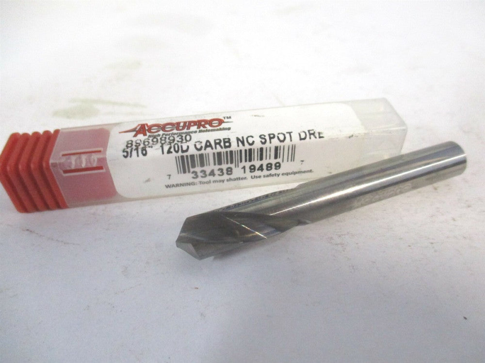 (89698930) 5/16" x 1" x 2-1/2" OAL High Performance Solid Carbide Spotting Drill