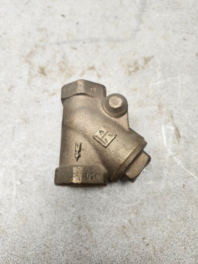 NEW NO BOX 3/4" BRONZE THREADED Y-PATTERN SWING CHECK VALVE MILWAUKEE FIG 508