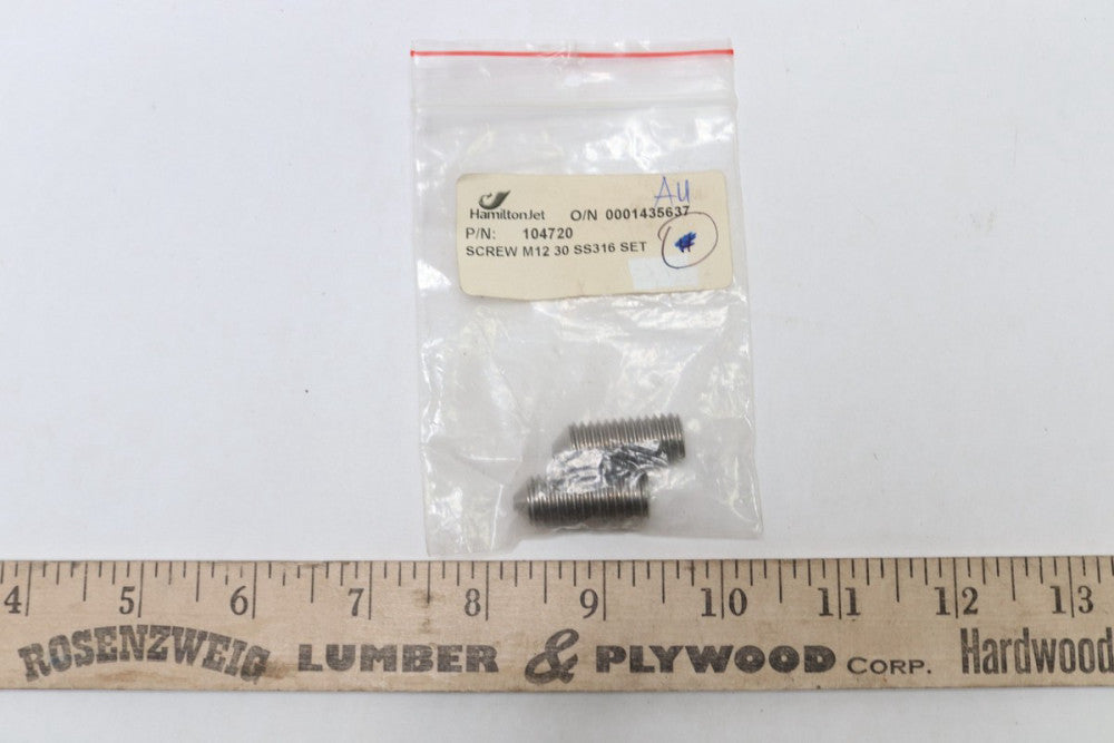 HamiltonJet Screw Set 316 Stainless Steel M12 104720