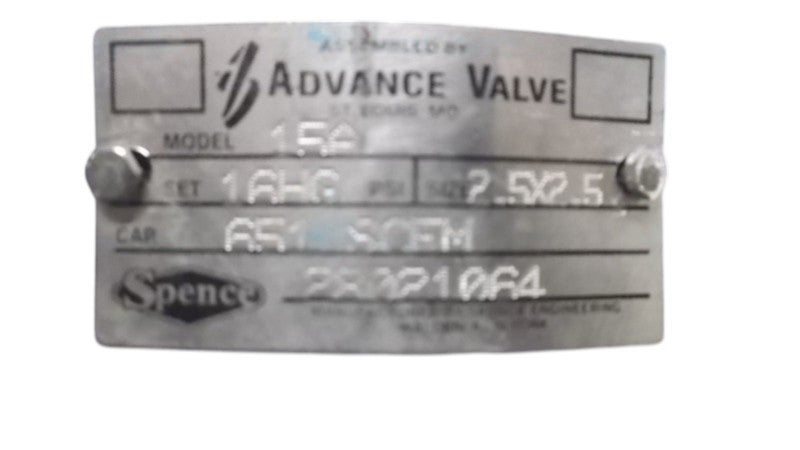 ADVANCED VALVE 15A 28021064  UNMP