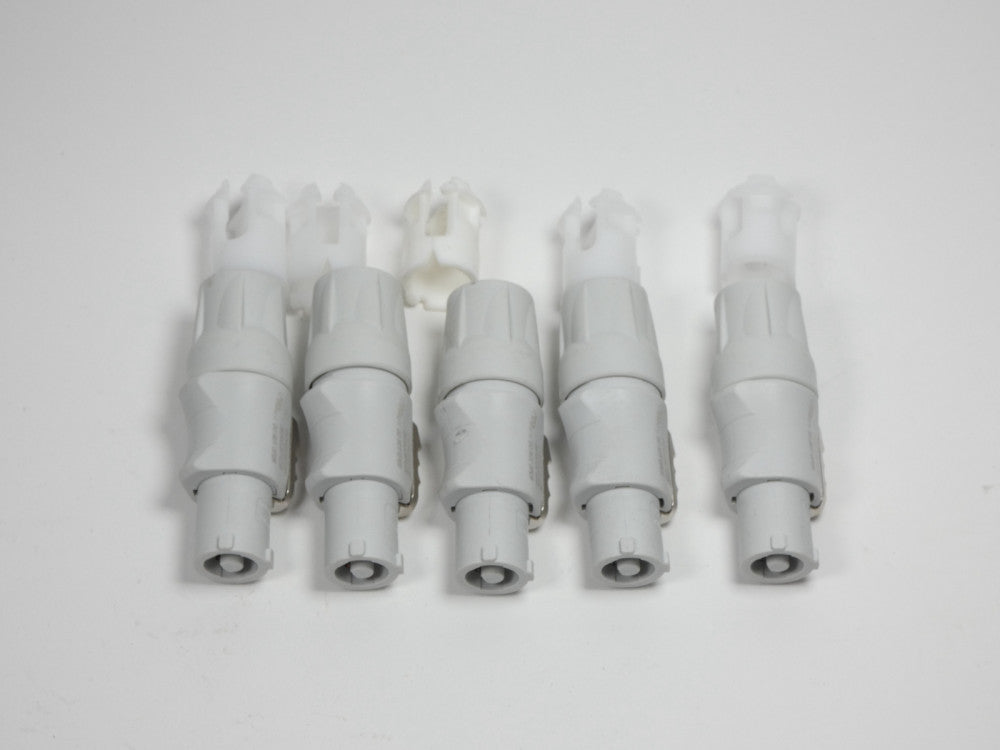 *Lot of 5* PowerCon NAC3FCB Cable Connector White 20A 250V - NEW Surplus!
