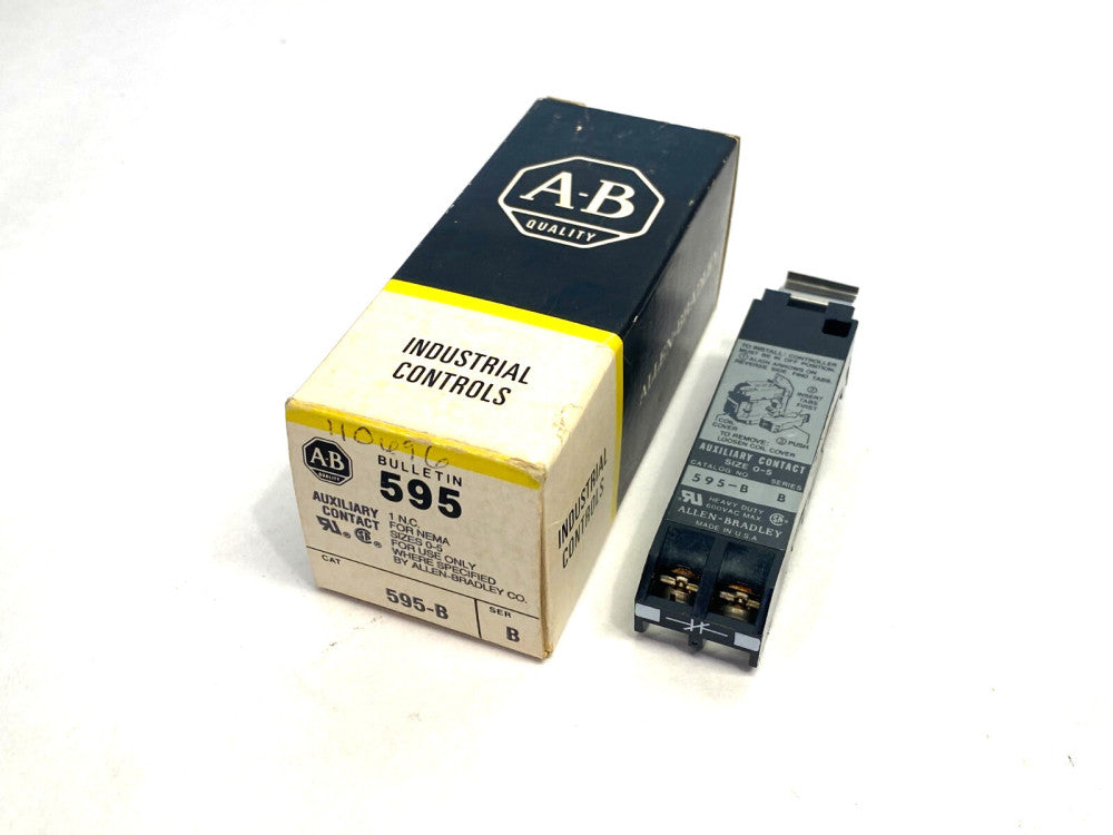 Allen Bradley 595-B Ser. B Auxiliary Contact 1 NC