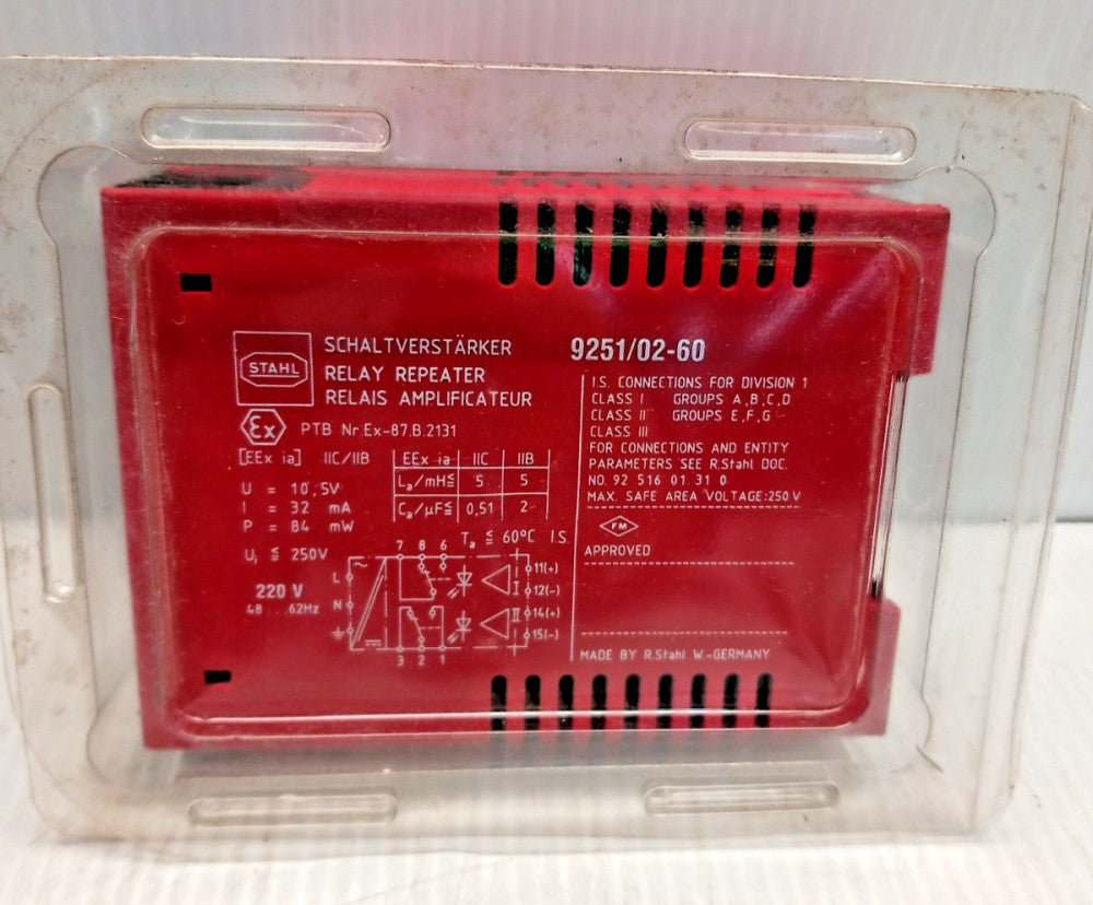 New Stahl 9251/02-60 Relay Repeater
