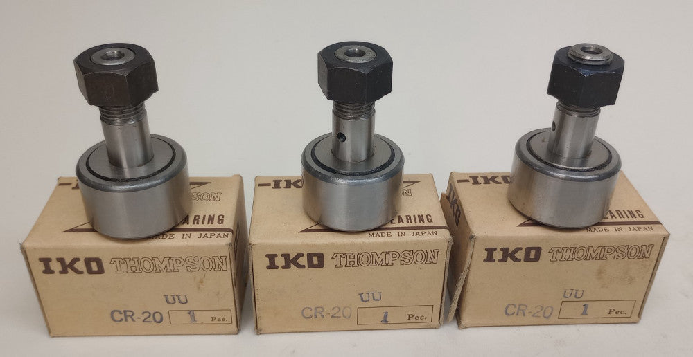 IKO CR-20UU Cam Follower 1.2500in Roller Dia 0.7500in Roller Width (Pack of 3)