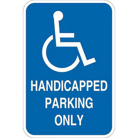 Lyle T1-1134-Eg_12X18 Ada Handicapped Parking Sign,18" X 12, T1-1134-Eg_12X18