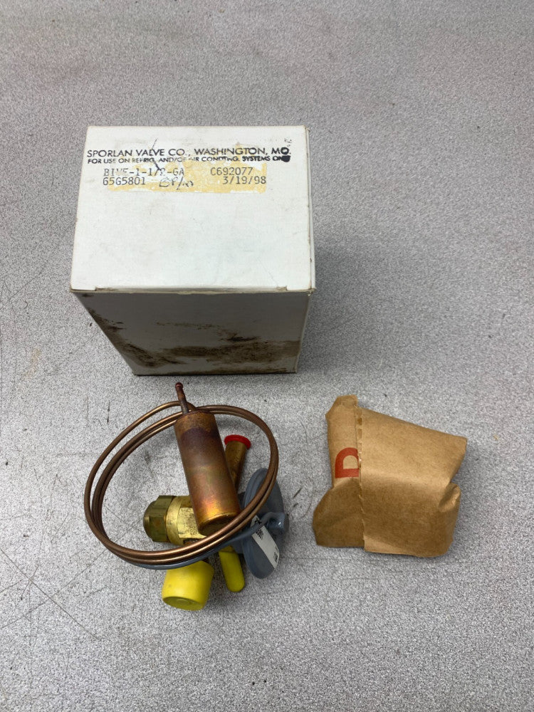 NEW IN BOX SPORLAN 65G5801 THERMO EXPANSION VALVE BIVE-1-1/2-GA