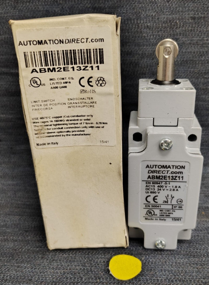 AUTOMATIONDIRECT LIMIT SWITCH 14-18 AWG WIRING ABM2E13Z11