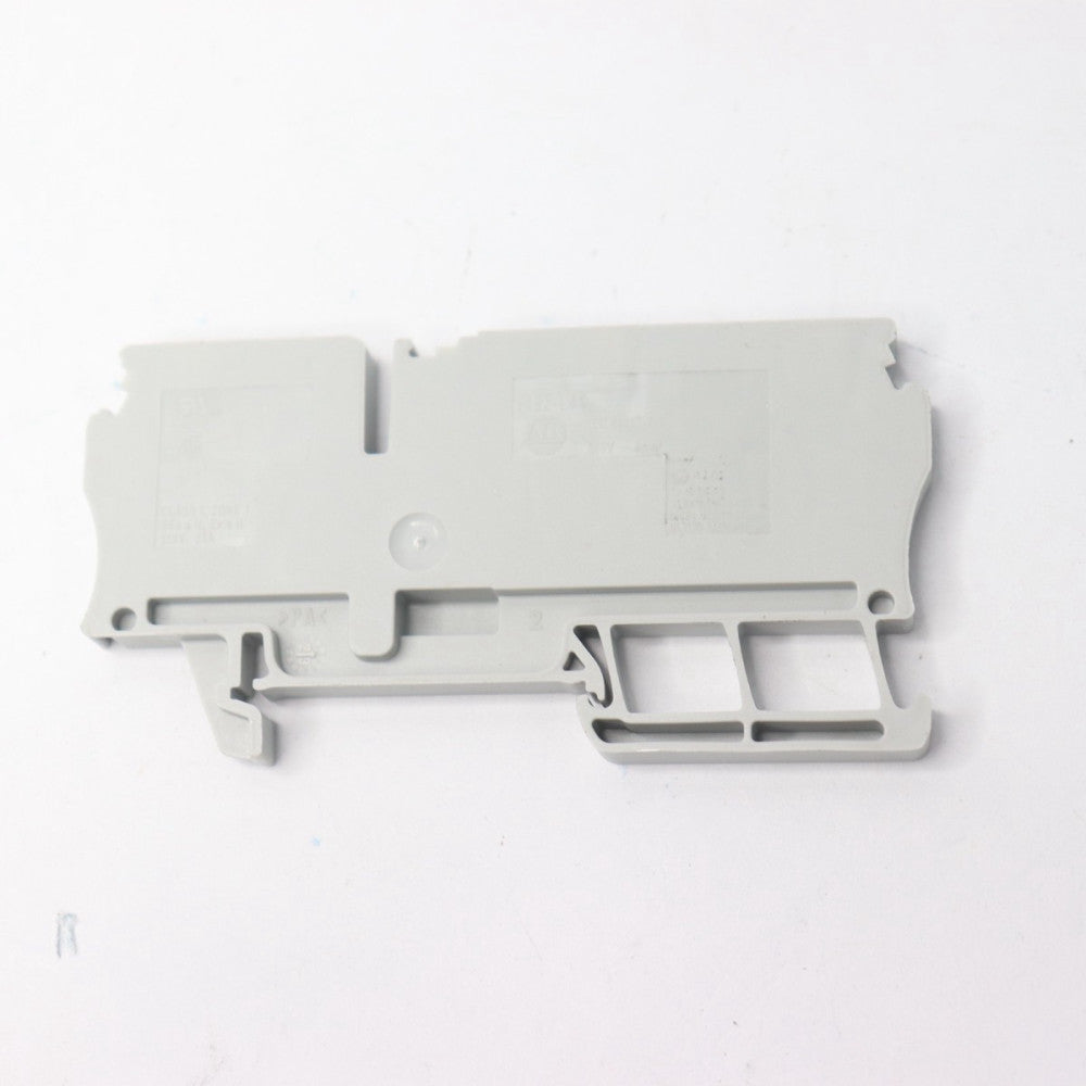 Allen-Bradley Spring Clamp Terminal Block Gray 22-10 AWG 1492-L4T