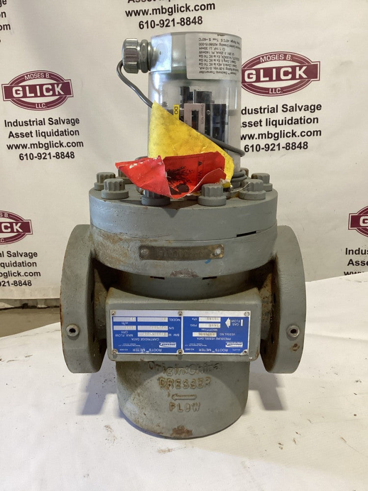 Dresser ROOTS METER 3M170ICEX Gas Meter 3000 CFH 1480 PSIG