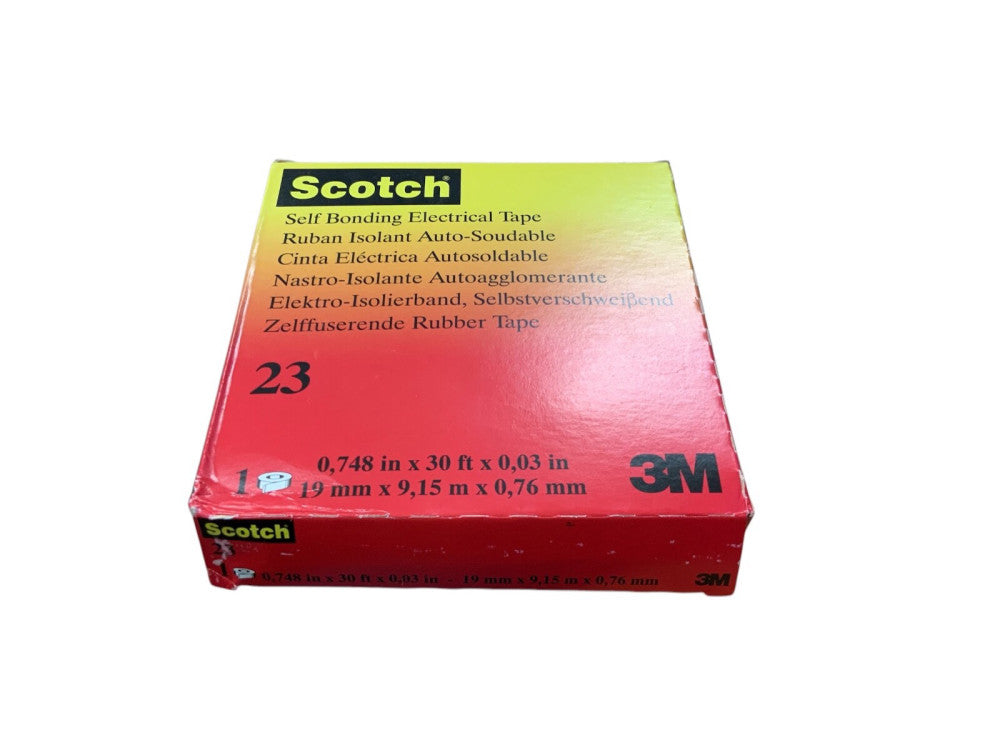 3M Scotch 23 Rubber Self Bonding Electrical Tape 19mm x 9.15m x 0.76mm