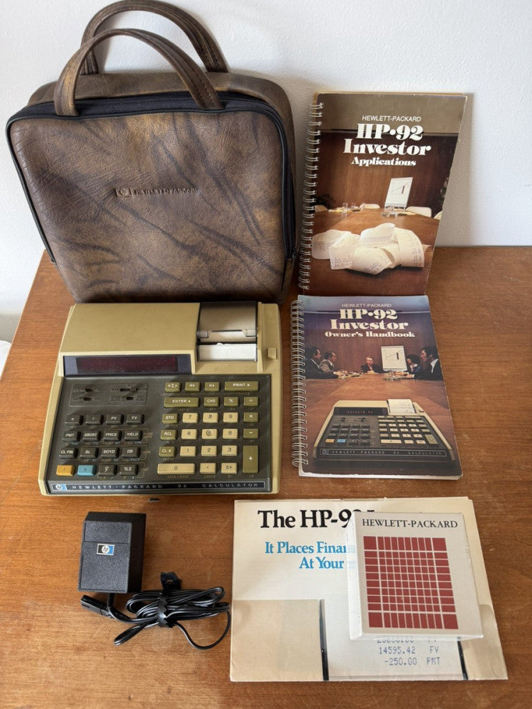Vintage HP Hewlett Packard 92 Investor Financial Printing Calculator Tested