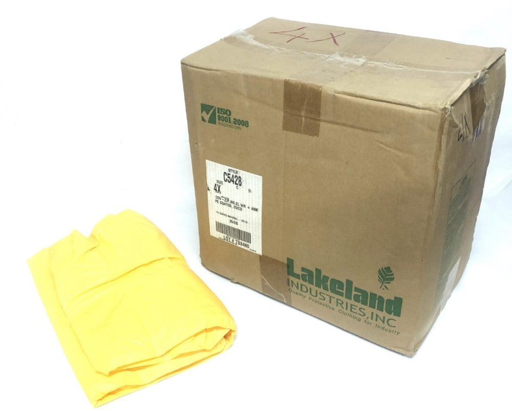 Lakeland Hooded Zip-Up Coverall C1S428Y-4X (C5428-4X) Case of 25 NOS